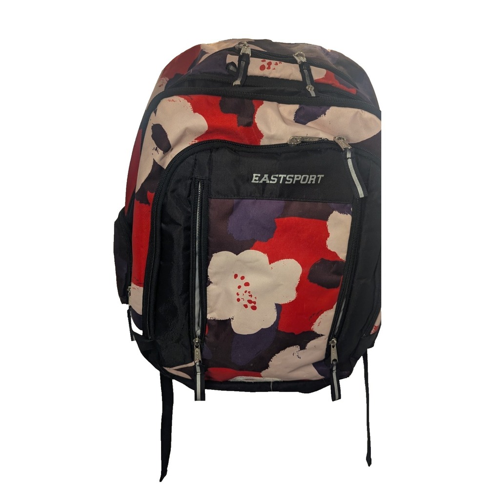 Eastsport Expandable Velocity 18" Ombre Rainbow Backpack School Bag Hiking